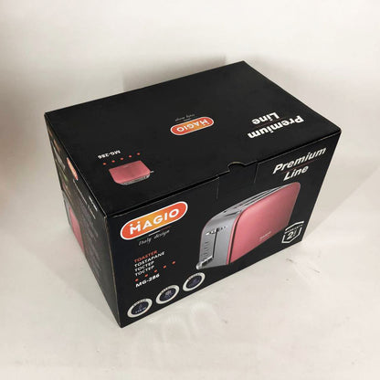 Тостер Magio MG-286, тостер для 2 гренок, электрический горизонтальный тостер