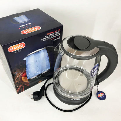 Электрочайник 2 л Magio MG-982 2200 Вт, электрочайники с подсветкой, Чайник дисковый, хороший электрический