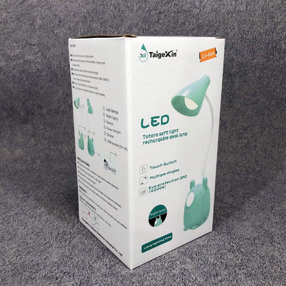 Настольная лампа TaigeXin LED TGX 792, Настольная лампа на гибкой ножке, лампа сенсорная. Цвет: зеленый