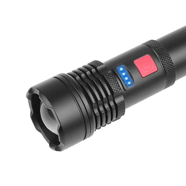 Фонарик светодиодный с аккумулятором X-Balog BL-X72-P90, фонарь ручной мощный, тактичный фонарь