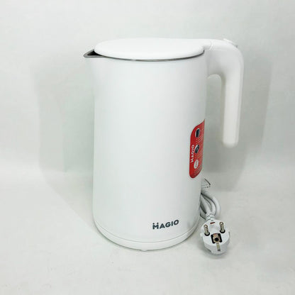 Электрочайник MAGIO MG-106, дисковый 1.5Л, стильный электрический чайник, маленький электрочайник