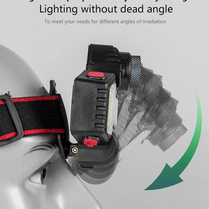 Налобный фонарик Bailong BL-W685-LTS+COB+RGB, 5 режимов, водостойкий, ударостойкий, USB кабель Type-c