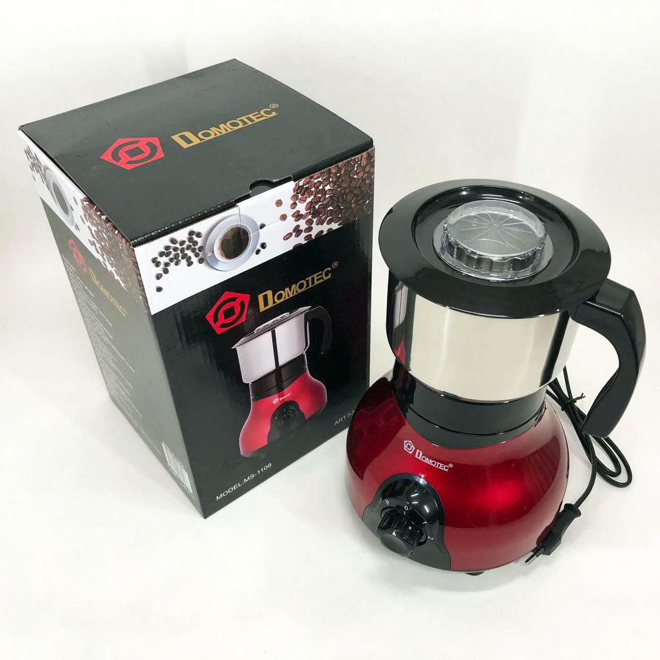Электрическая кофемолка Domotec MS-1108 600 мл 250 Вт, электрическая кофемолка для турки, роторная кофемолка