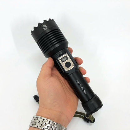 Фонарик Bailong BL-G200-P360, 5 режимов, Zoom, алюминиевый корпус, режим павербанка, фонарь ручной мощный