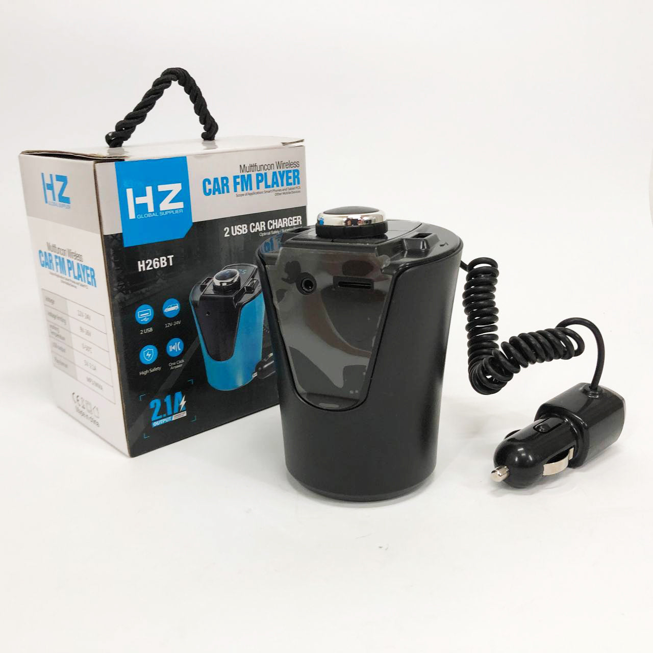 Автомобильный FM-трансмиттер модулятор HZ FM MOD H26+BT BX6 питание от прикуривателя c Bluetooth