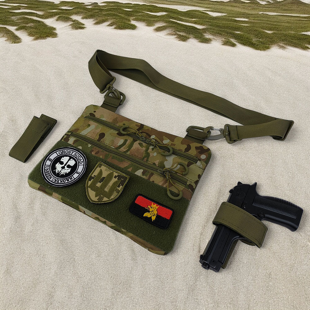 Нагрудная сумка тактическая тканевая, Рюкзак ВСУ, Сумка ВСУ, Армейская сумка через плечо