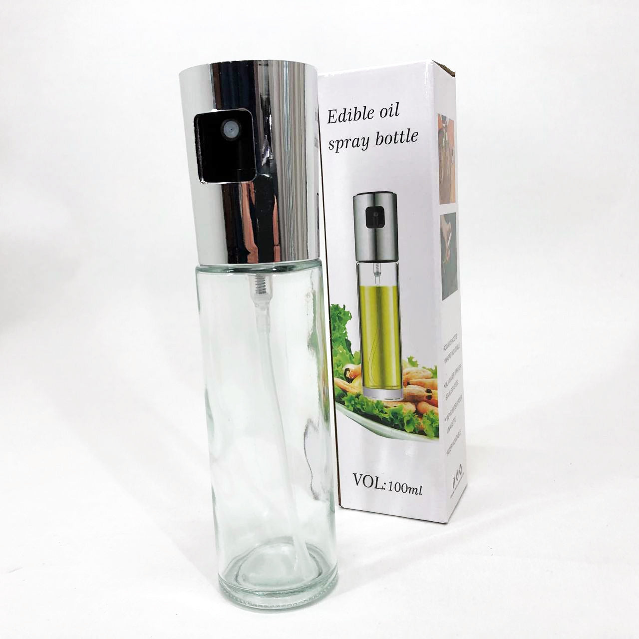 Бутылочка со спреем для пищевых жидкостей (масло, уксус) 100мл, Емкость для подсолнечного масла