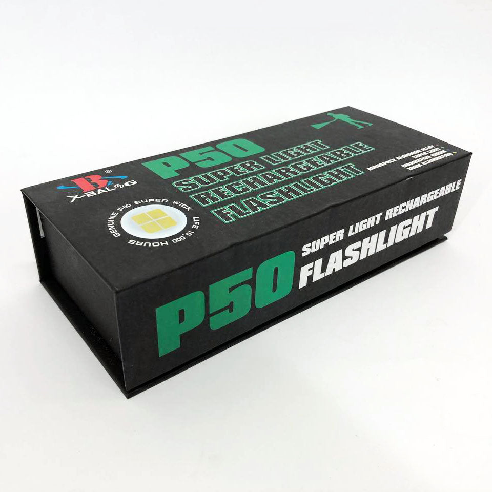 Фонарик ручной тактический Bailong BL-P03-P50, водонепроницаемый фонарик, ручной фонарик led