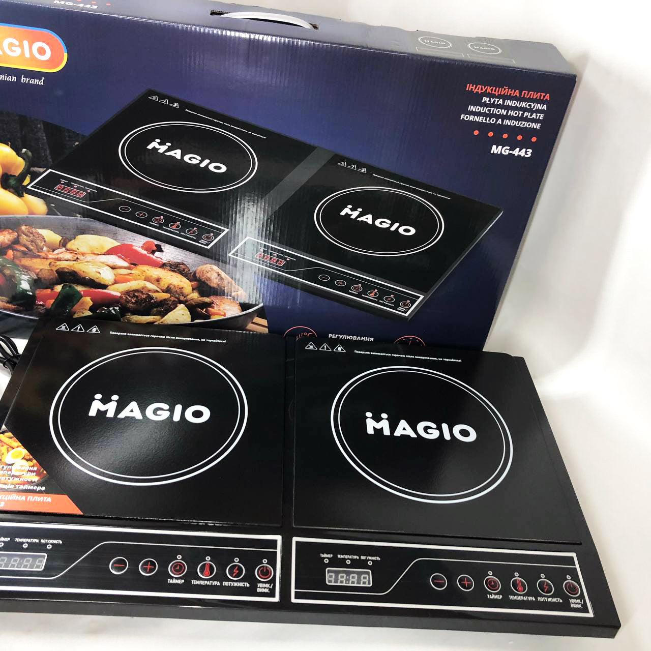 Настольная плита электрическая MAGIO MG-443, Мощная настольная электроплита, Електро плита инфракрасная