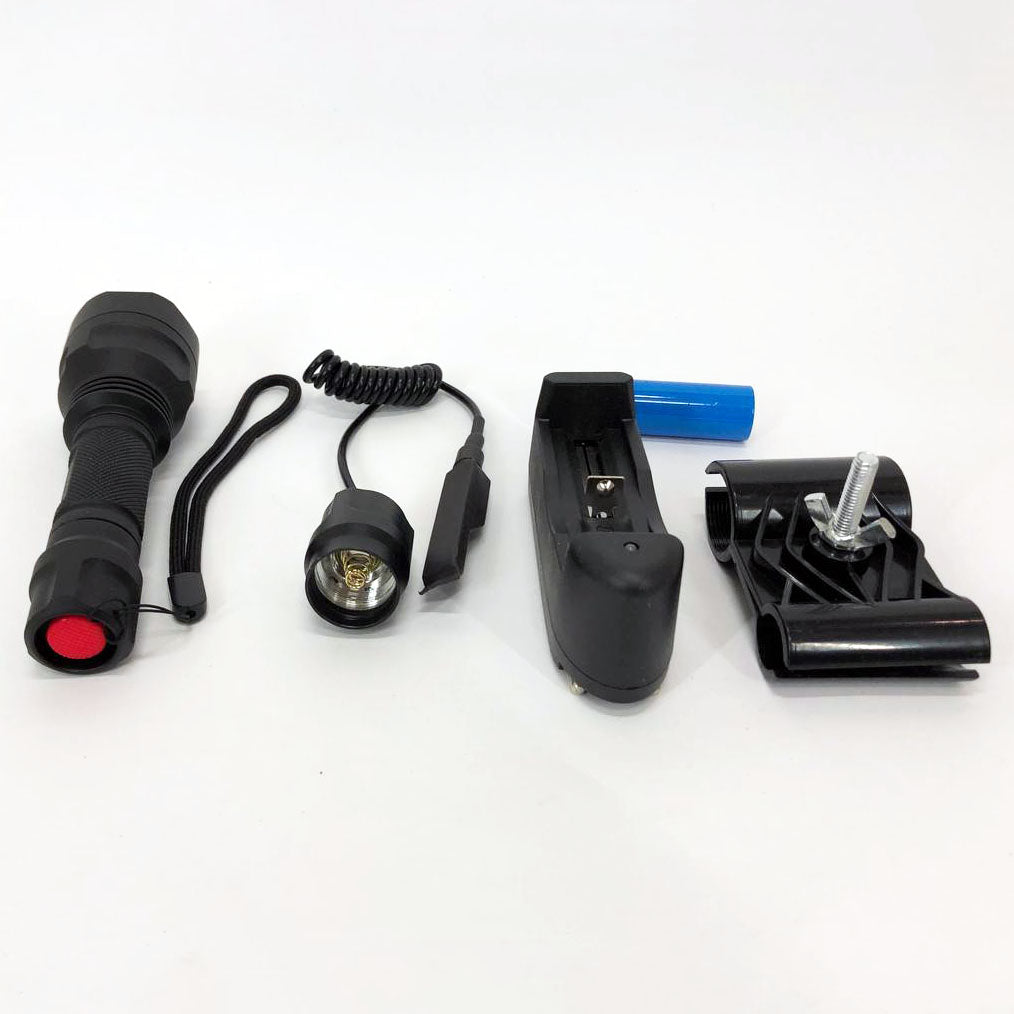 Тактический подствольный фонарь для охоты Bailong BL-QC8 XPE, сильный фонарик, фонарь ручной тактический