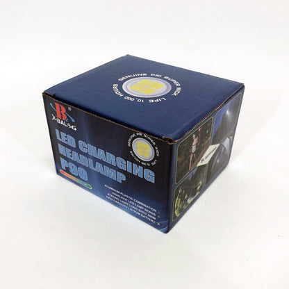 Фонарь налобный светодиодный водонепроницаемый с 2 аккумуляторами Bailong BL-T06B-P90, головной фонарик