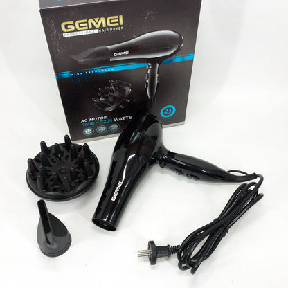 Професійний фен Gemei GM-103 2200Вт для сушіння укладання волосся режими швидкості, температури, сенсор