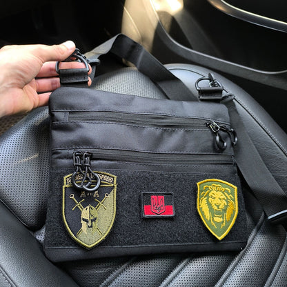 Тактический рюкзак через плечо, Нагрудная сумка мужская тактическая тканевая, Нагрудная сумка кобура