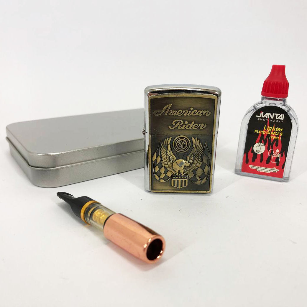 Зажигалка бензиновая в подарочной коробке N4, зажигалка в подарочном футляре, подарок зажигалка парню