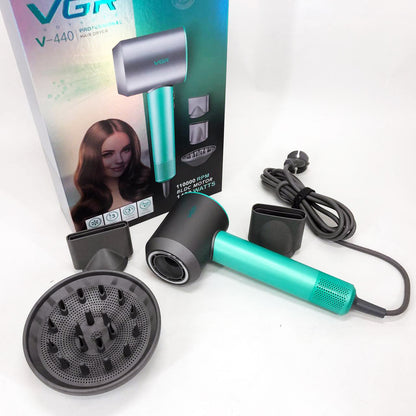 Фен професійний VGR V-440. Цвет: зеленый