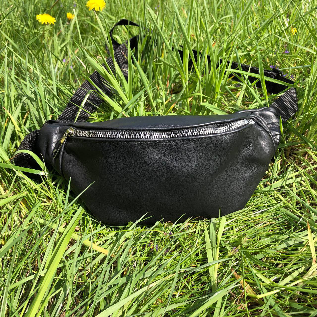 Бананка кожаная. Сумка на пояс из кожи, Универсальная сумка нагрудная, Практичная сумка на пояс