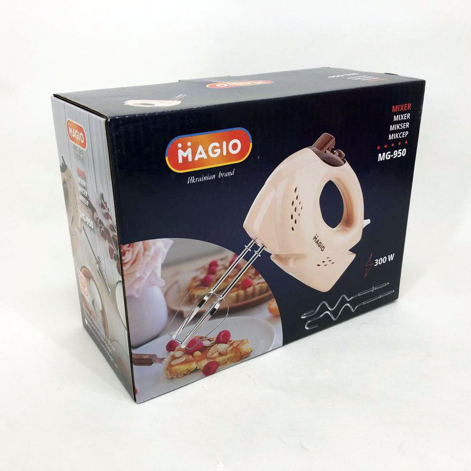 Миксер MAGIO MG-950, двухвенчиковый миксер, хороший миксер, лучший ручной миксер, ручной миксер для кухни