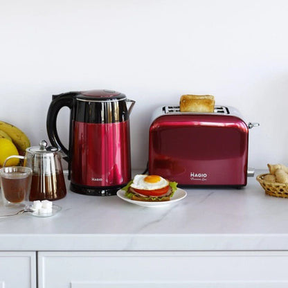 Тостер Magio MG-286, тостер для 2 гренок, электрический горизонтальный тостер