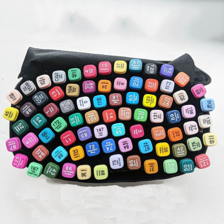 Двусторонние маркеры touch, двусторонние маркеры 80 шт, Професиональные маркеры для графики и живописи