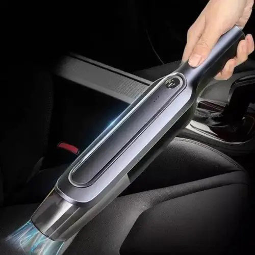 Пылесос для авто Car vacuum cleaner с аккумулятором, автомобильный пылесос беспроводной. Цвет: черный