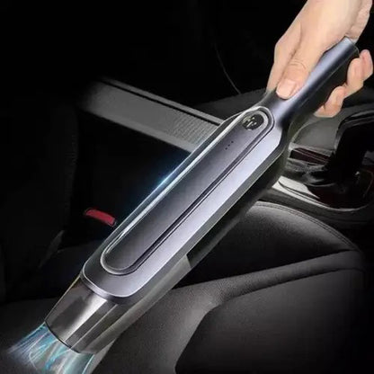 Пылесос для авто Car vacuum cleaner с аккумулятором, автомобильный пылесос беспроводной. Цвет: черный