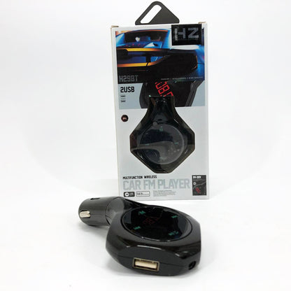 Трансмиттер Автомобильный FM модулятор FM H29 BT, Модулятор для мобильных устройств в авто. Цвет: черный