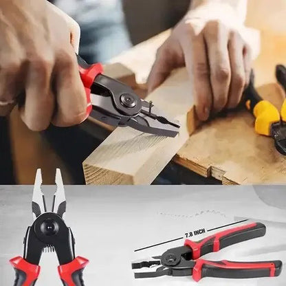 Багатофункціональний набір швидкозмінних інструментів 5 в 1 (плоскогубці, зачищення ізоляції, щипці обтискні)