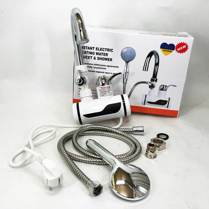 Электрический водонагреватель с душем DIGITAL Shower WF-013 мини бойлер, Проточный кран водонагреватель