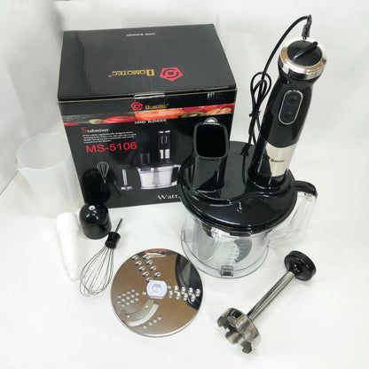 Блендер погружной многофункциональный 5-в-1 Domotec MS-5106 800 W, Портативный блендер измельчитель