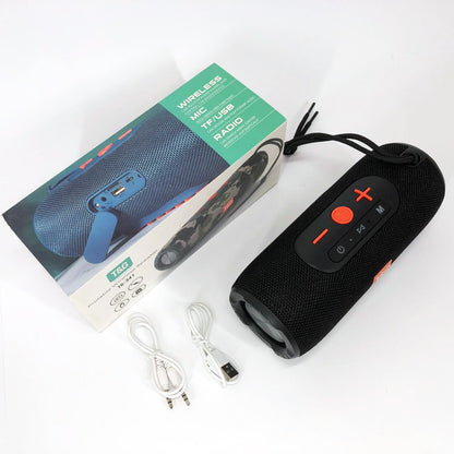 Портативная Bluetooth колонка TG341 со шнурком, аккумуляторная переносная колонка. Цвет: черный