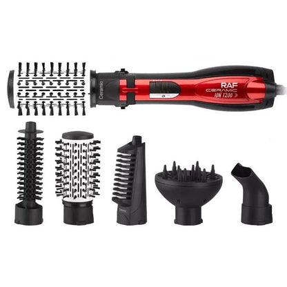 Фен стайлер RAF R.416 5в1 щетка расческа для сушки укладки волос 1200 Вт
