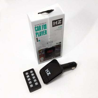 Автомобильный FM трансмиттер Bluetooth HZ H6-12-24V модулятор с microSD, USB, Hands Free + Пульт