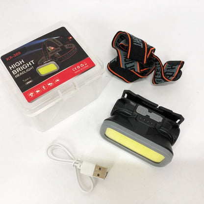 Фонарь налобный YM-309-COB(white+red), Фонарь с разными режимами работы, Сверхмощный налобный фонарь