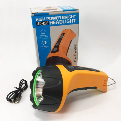 Фонарь ручной T60-3W-COB с крюком, Освещение для кемпинга, Лампа для кемпинга подвесная аккумуляторная