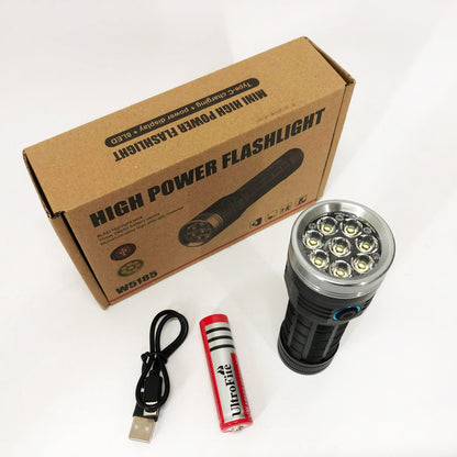 Фонарик компактный PLD W5185-8XHP360, Высококачественный фонарик, Долговечный светодиодный фонарь