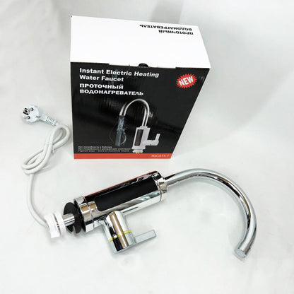 Водонагреватель проточный Delimano RX-0111c LCD дисплеем 3 кВт Кран электрический нижнее подключение