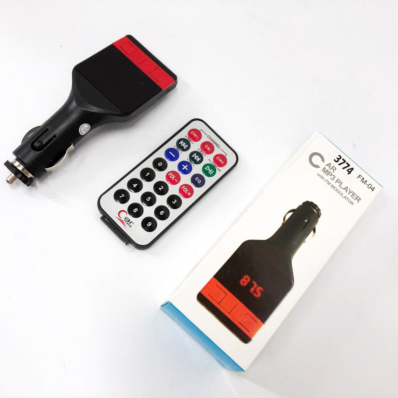 Автомобильный FM-модулятор трансмиттер Fm-04, MP3 Player с пультом дистанционного управления