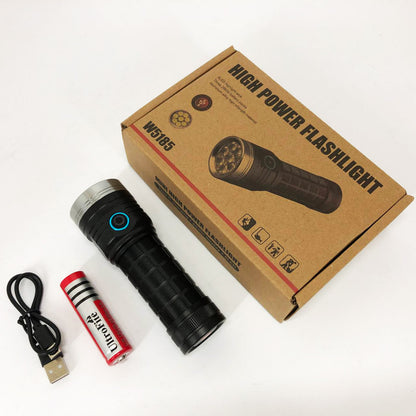 Фонарик компактный PLD W5185-8XHP360, Высококачественный фонарик, Долговечный светодиодный фонарь