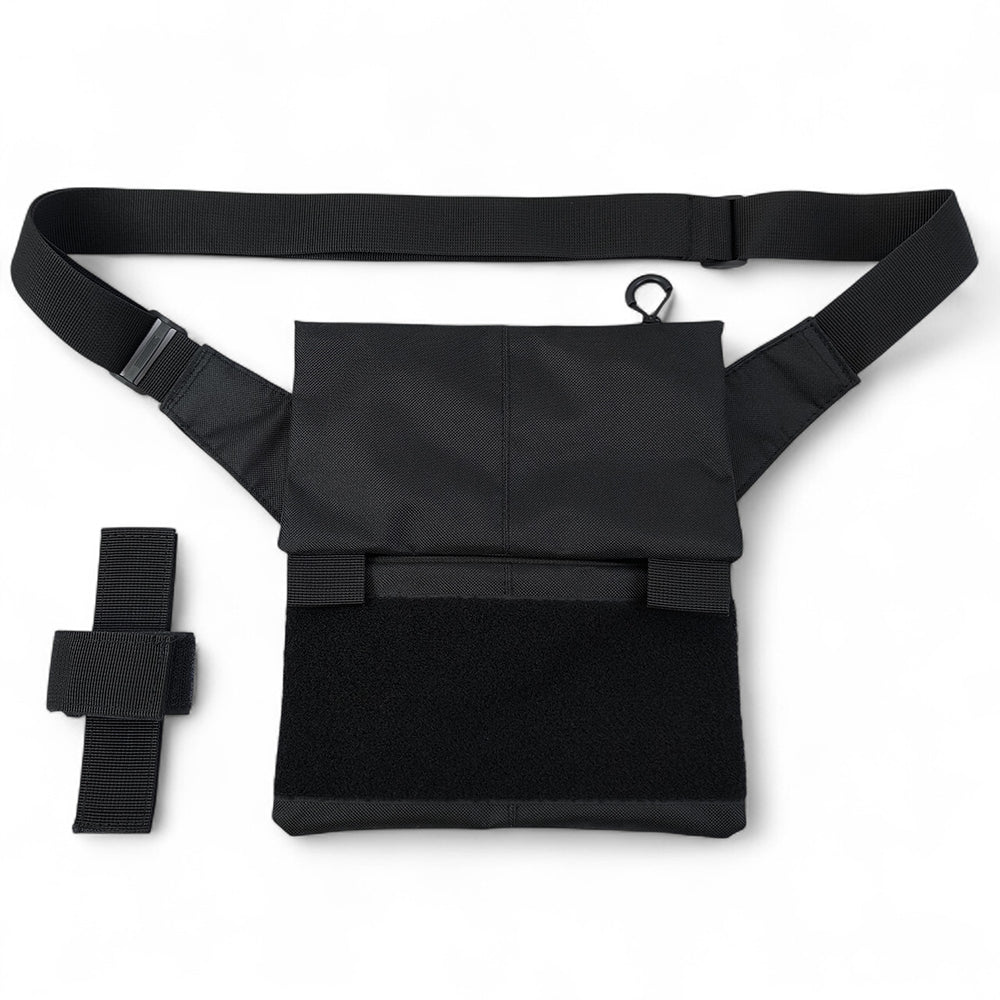 Сумка мессенджер С КОБУРОЙ. Тактическая сумка из ткани, 3 кармана, патч-панель, Cordura