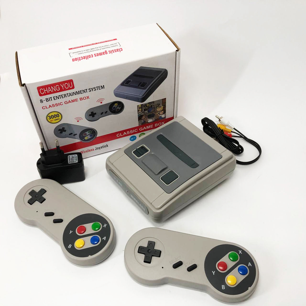 Игровая приставка с беспроводными джойстиками 3000 игр LH-35, Приставка игровая с удаленным управлением