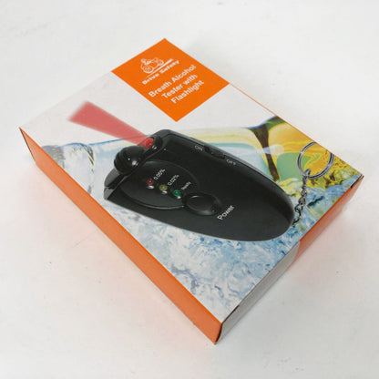 Электронный портативный алкотестер с подсветкой 2 x ААА, Компактный портативный алкотестер