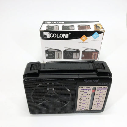 Портативный Радиоприёмник всеволновой GOLON RX-607 AC, Переносной приемник fm am, FM-приемники