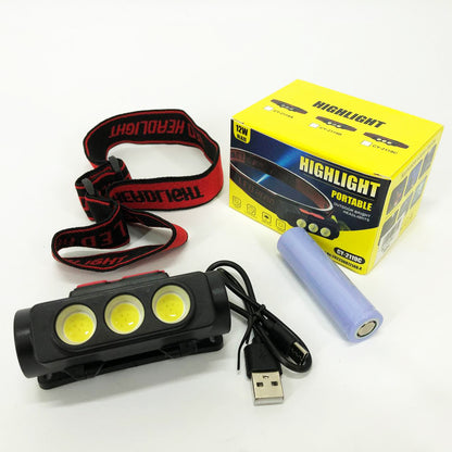 Фонарь налобный аккумуляторный PLD-2119C, Фонарик военный светодиодный налобный фонарик