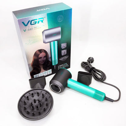 Фен професійний VGR V-440. Цвет: зеленый
