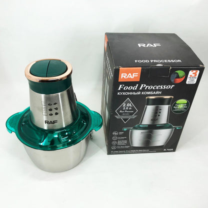 Кухонный комбайн RAF R.7029 электрический блендер измельчитель мясорубка 1000 Вт 2л, Мощный блендер