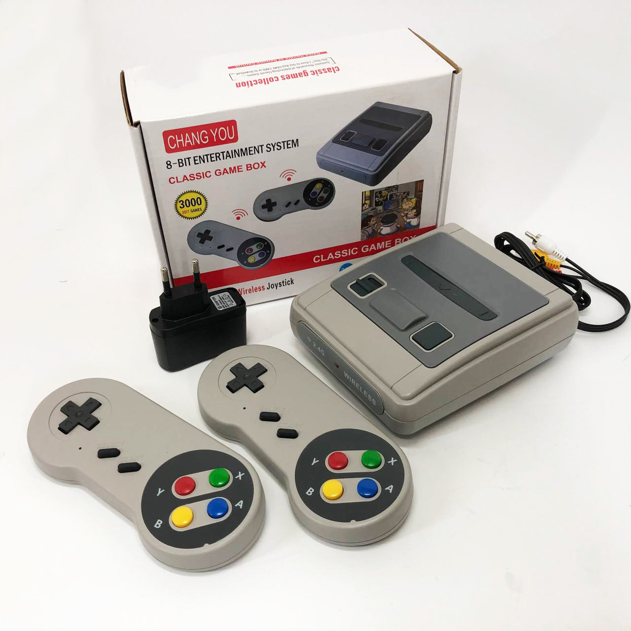 Игровая приставка с беспроводными джойстиками 3000 игр LH-35, Приставка игровая с удаленным управлением