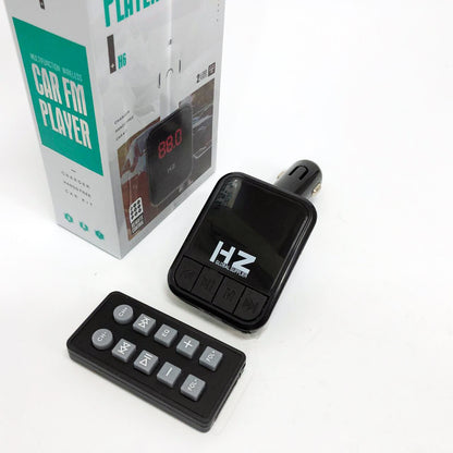 Автомобильный FM трансмиттер Bluetooth HZ H6-12-24V модулятор с microSD, USB, Hands Free + Пульт