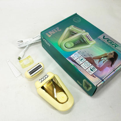 Эпилятор VGR 2 в 1 V-758. Цвет: желтый