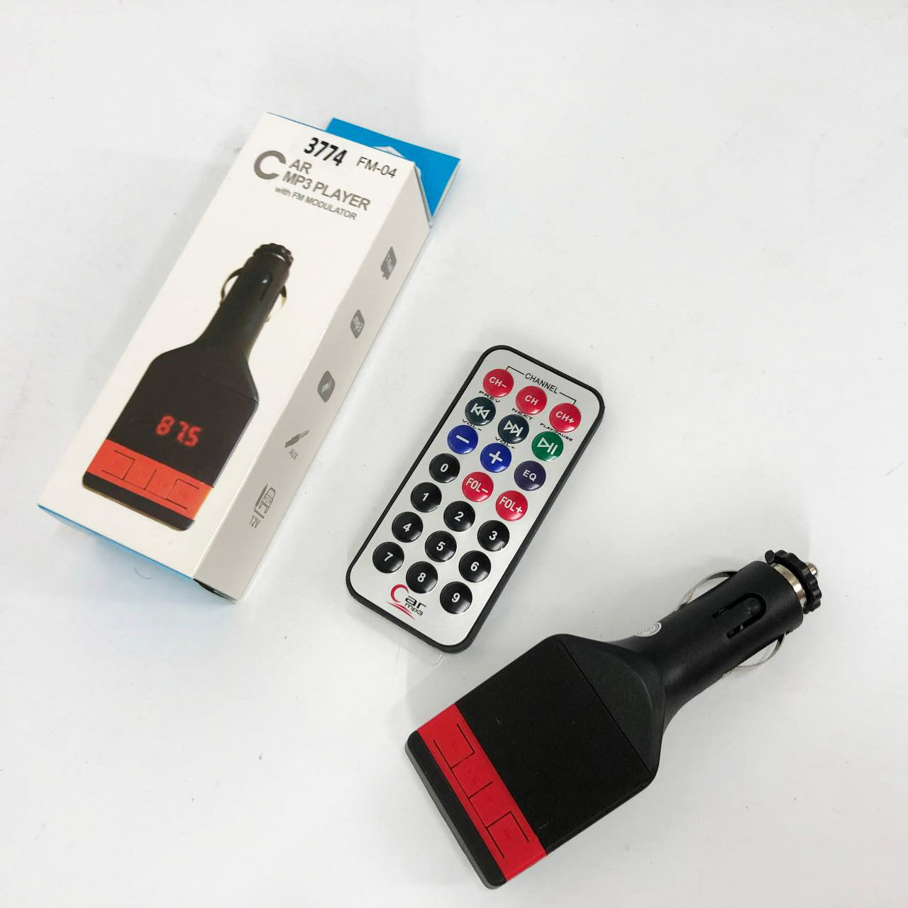 Автомобильный FM-модулятор трансмиттер Fm-04, MP3 Player с пультом дистанционного управления