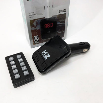 Автомобильный FM трансмиттер Bluetooth HZ H6-12-24V модулятор с microSD, USB, Hands Free + Пульт